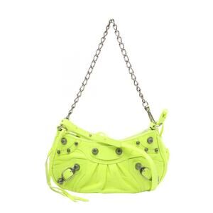 Balenciaga LE CAGOLE Handbag Leather Yellow